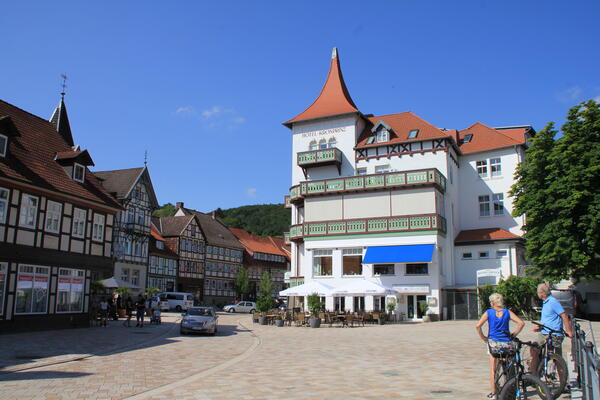 Blick auf den Marktplatz in Bad Salzdetfurth